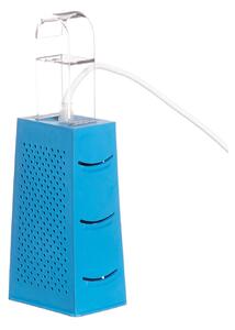 Lampada da Tavolo, Applique Cacio & Pepe colore blu dimensioni 10 x 7 x h18 cm, raccomandato il LED da 6W, realizzata in laprene, policarbonato con cavi in diversi colori