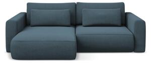 Divano angolare blu allungabile/con contenitore (con penisola a sinistra/con chaise lounge) Kapua – Makamii