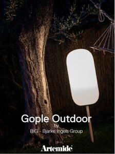 Artemide gople outdoor corpo lampada completo di paletto H. 56,3 e picchetto