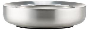 Portasaponetta color argento opaco in acciaio inox Ume – Zone