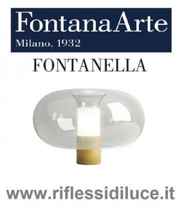 Fontana Arte fontanella grande base ottone