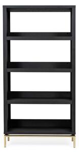 Libreria nera 90x173 cm Pimlico - Woodman
