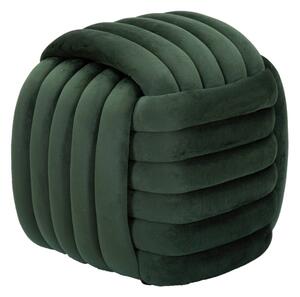 Poggiapiedi in velluto verde Softy - Mauro Ferretti