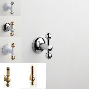Appendino singolo 6x6xh8 cm anima in ottone diverse finiture fissaggio con viti e stop