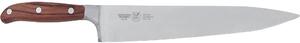 Coltello Trinciante da cuoco lama forgiata i strumento base in cucina per tagliare, n acciaio W.Nr.1.4116 cm 31 , manico in legno di mogano , colore manico in legno di mogano scuro