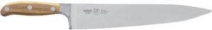 Coltello Trinciante da cuoco lama forgiata i strumento base in cucina per tagliare, n acciaio W.Nr.1.4116 cm 31 , Manico in essenza legno di Frassino