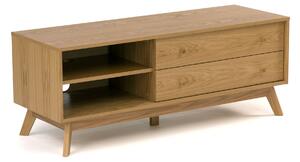 Mobile TV Kensal , Grande quercia in legno massello, MFC, dimensioni 130 x 45 x h50 cm, peso 32 Kg, finitura quercia