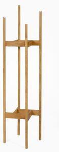 Appendiabiti Hilbert in legno massiccio, dimensioni 43 x 43 x h165 cm, peso 5 Kg, finitura quercia