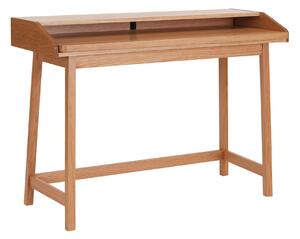 Scrivania compatta St James in rovere in legno ingegnerizzato e massiccio, dimensioni 116,4 x 47 x h83,5 cm, peso 23 Kg, finitura quercia