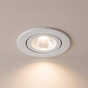 BRUMBERG spot dimming 38° rotondo bianco 3.000K Einbaustrahler, dimmerabile, Bianco / Opale, Corridoio, Alluminio