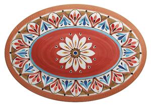 Vassoio ovale in melamina Madrid Piccolo 36x22 cm certificato per l'uso alimentare