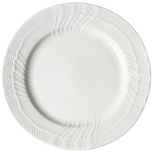 Piatto rotondo presentazione, portata CONCHIGLIA in porcellana bianca 31 CM lavabile in lavastoviglie