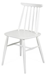 Sedia Aino Bianca in legno massiccio, dimensioni 42,5 x 45 x h81 cm, peso 4,4 Kg, finitura bianca