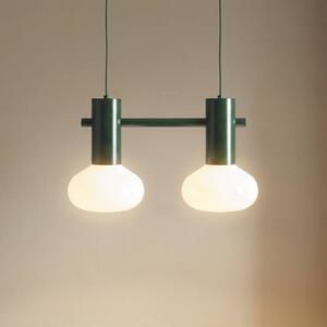 Lampada a sospensione in vetro Flo ALDEX, dimmerabile, Verde, Soggiorno / Sala da pranzo, Metallo, Design, Lampada a sospensione