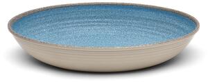 Risottiera, ovale da portata in Melamina Renna Turchese 33x23xh6,5 cm certificato per l'uso alimentare colore Azzurro Turchese