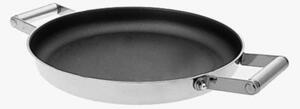 Padella 2 maniglie in Acciaio pi� Titanio Vickers 28xh4,7 cm rivestimento antiaderente manico in acciaio inox adatta all'induzione