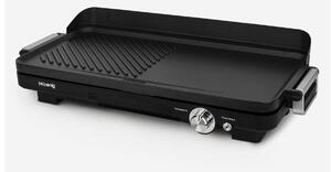 Grill piastra elettrica e plancha GRX330 antiaderente Superficie di cottura 50 x 25 cm 1800W Termostato regolabile e vaschetta raccoglitrice