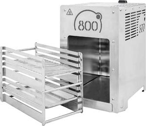Intergrill 800° grill a gas bistecchiera grill ad alte prestazioni grill di qualità professionale 15,6kg grill a calore massimo acciaio inox incl. portagriglia vassoio gastro