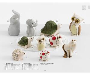 Expo con 10 Animaletti , con base di legno per arredamento camerette dei bambini