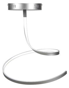 Plafoniera Lampada Da Soffito a LED SHINE 6 in acciaio e policarbonato 40x40xh40 cm 18 W- 1840 Lumen , colore silver satinato