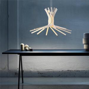 Lampada Da Soffitto a LED MISTRAL in Aluminio e policarbonato 70x70xh filo 120 -10cm - 156 W- 5550 Lumen Colore bianco