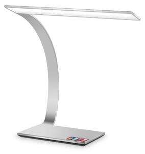 Lampada Da Tavolo a LED ARCHILUX controllo TOUCH - Alluminio e Policarbonato 35x25xh35 cm- 14 W- 1250 Lumen finitura Colore argento