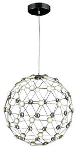 Lampada Da Soffito a LED SFERIKA in acciaio e policarbonato 53x53xh120 cm 30 W- 2125 Lumen , colore silver