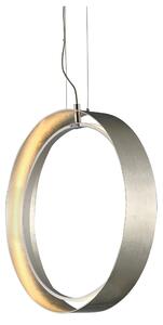 Lampada a sospensione a LED ORBITRON �35 in Alluminio e Policarbonato 35x35xh 10-120 (filo) cm- 14 W- 1340 Lumen finitura Colore silver