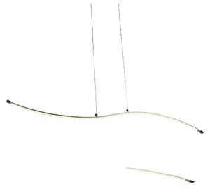 Lampada Da Soffito a LED SCORPIUS in acciaio e policarbonato 90x20xh120 cm 18 W- 1750 Lumen , colore satinato silver