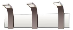 Applique da Muro A LED 3 Lampade ADDAGIO W3 in alluminio e policarbonato 55xh14 cm - 15 W- 1350 Lumen cromo