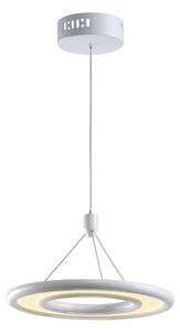 Lampada a sospensione a LED ENDURANCE in acciaio e policarbonato 30x30xh120 cm 18W- 750 Lumen Laccato Bianco