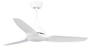 Ventilatore da soffitto acciaio e Pale in ABS design LEVECHE con telecomando 1220xh320-472 mm max con luce 15 W colore Bianco
