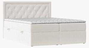 Letto boxspring in velluto fatto a mano con contenitore Maestro, H3