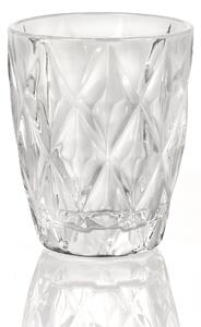 Bicchieri Acqua Tumbler Drink 6 pezzi diametro 8xh10 cm - 250 Ml in vetro pressato adatto alla lavastoviglie colore Trasparente