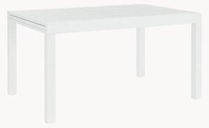 Tavolo da giardino allungabile in metallo con piano effetto legno Cliv