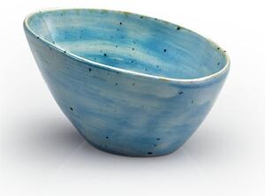 Coppettina ovale in GRES Alta Cucina 10,5X7,5X6 cm cm lavabile in lavastoviglie, adatto al microonde decoro sotto smalto colore Azzurro Anice