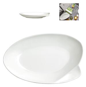 Fondo A servire in porcellana alluminica al 30 % MIAMI 30x26xh5,4 cm lavabile in lavastoviglie, ideale per la ristorazione anti sbeccatura