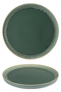 Vassoio Rotondo in GRES GRES porcellanato diametro 31 cm Collezione NORDIC lavabile in lavastoviglie decorato con smalti reattivi decoro acqua