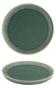 Piatti Frutta set 6 pezzi in Gres Porcellanato 22x22xh2,5 cm Collezione NORDIC lavabile in lavastoviglie decorato con smalti reattivi decoro Acqua
