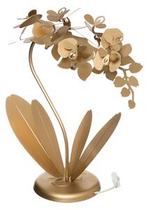 Lampada da tavolo ORCHIDEA piccola a forma di orchidea Dimensione 38x20x h57 cm classica abat-jour Colore ORO