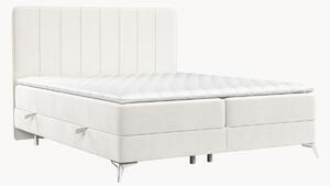Letto boxspring in velluto fatto a mano con contenitore Aggaz, H2