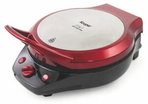 PIZZA GRILL 1200W APERTURA 180 GRADI in Metallo - Plastica Rosso - Nero, dimensioni 32x41x H 22 cm