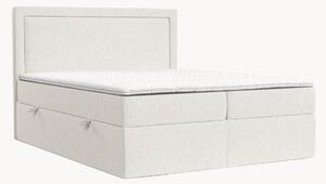 Letto boxspring in ciniglia fatto a mano con contenitore Rebecca, H3