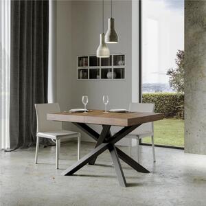 Tavolo Allungabile Piano VOLANTIS design Moderno Dimensioni 90x130xh77 cm estensibile fino a 234 cm telaio 4 colori piano in Legno di Frassino , Noce
