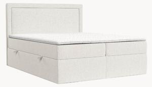 Letto boxspring in ciniglia fatto a mano con contenitore Rebecca, H3