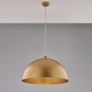 Sospensione Marcus �50xh30 - Max 130 cm, Bianco Oro Antico, Ferro Laccato con Decorazione, 1 x E27 - 55 Watt Max