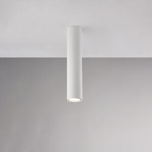 Plafoniera in Ferro Laccato Bianco Dag �8xH30 cm, Bianco, 1 X GU10 - 35 Watt Max