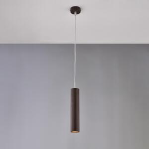 Sospensione Dag in Ferro Laccato Nero con Effetto Ruggine, H30 - MAX 100 - �8 cm, 1 X GU10 - 35 Watt Max, Colore Ruggine