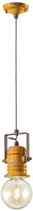 Sospensione da interno a Una luce in materiale Ceramico URBAN RETRO' dimensione 13x h 19 cm peso 1,24 kg - Attacco Lampada E 27 Giallo