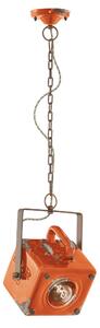 Sospensione da interno a in Ferro e materiale Ceramico URBAN RETRO' dimensione 23x16x h 95 cm peso 3,10 kg - Attacco Lampada E 27VVintage Arancio